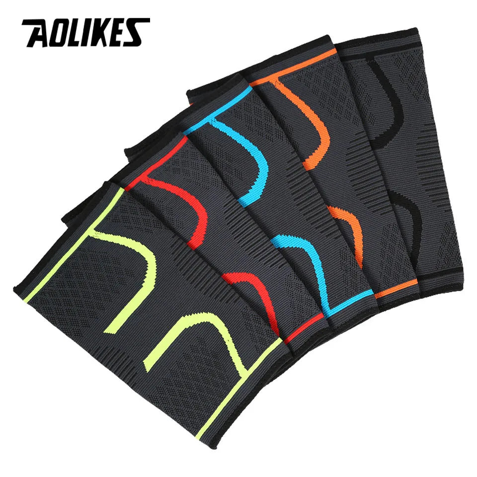 1 pçs fitness correndo ciclismo joelheiras suporte elástico náilon esporte compressão joelheira manga para basquete vôlei