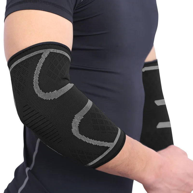 Aolikes 1 pçs suporte de cotovelo elástico ginásio esporte cotovelo almofada protetora absorver suor esporte basquete braço manga cotovelo cinta