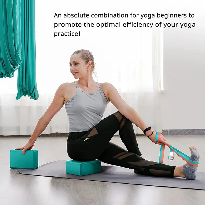 Bloco de Espuma de Yoga de Alta Densidade – Antiderrapante para Mais Estabilidade e Conforto