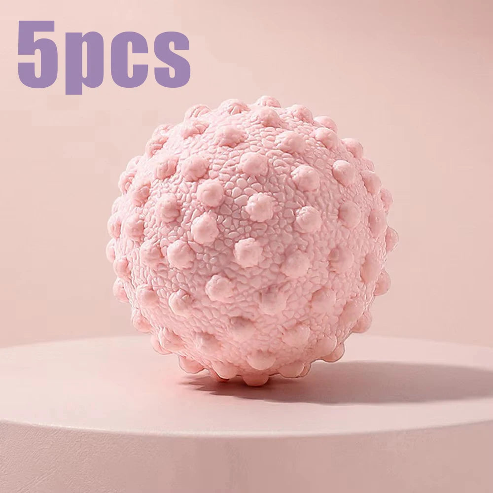 Bola de Massagem com Ponto Gatilho – Alívio Muscular para Costas, Pés, Cintura e Ombros | Bola de Fáscia em TPR para Yoga, Pilates e Relaxamento