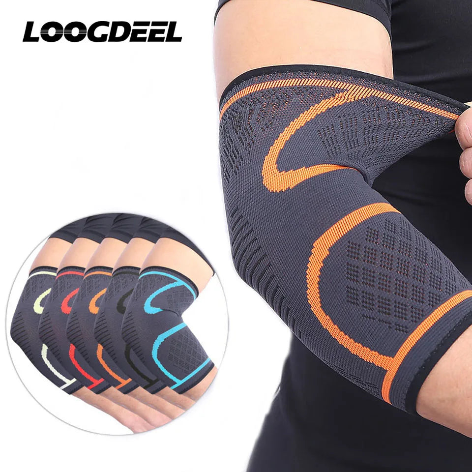 Aolikes 1 pçs suporte de cotovelo elástico ginásio esporte cotovelo almofada protetora absorver suor esporte basquete braço manga cotovelo cinta