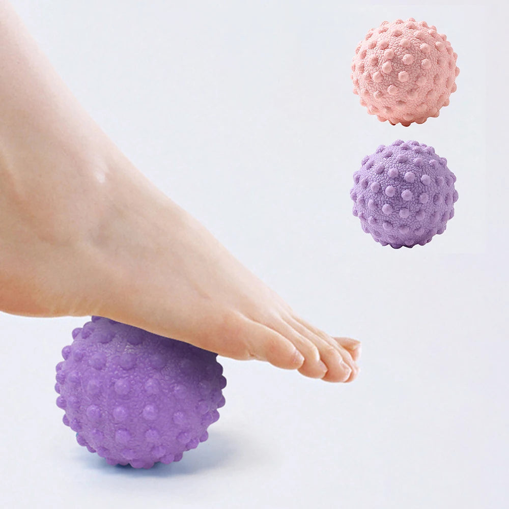 Bola de Massagem com Ponto Gatilho – Alívio Muscular para Costas, Pés, Cintura e Ombros | Bola de Fáscia em TPR para Yoga, Pilates e Relaxamento