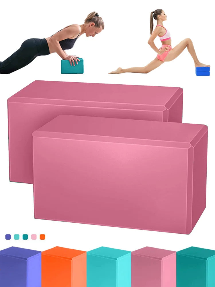 Bloco de Espuma de Yoga de Alta Densidade – Antiderrapante para Mais Estabilidade e Conforto