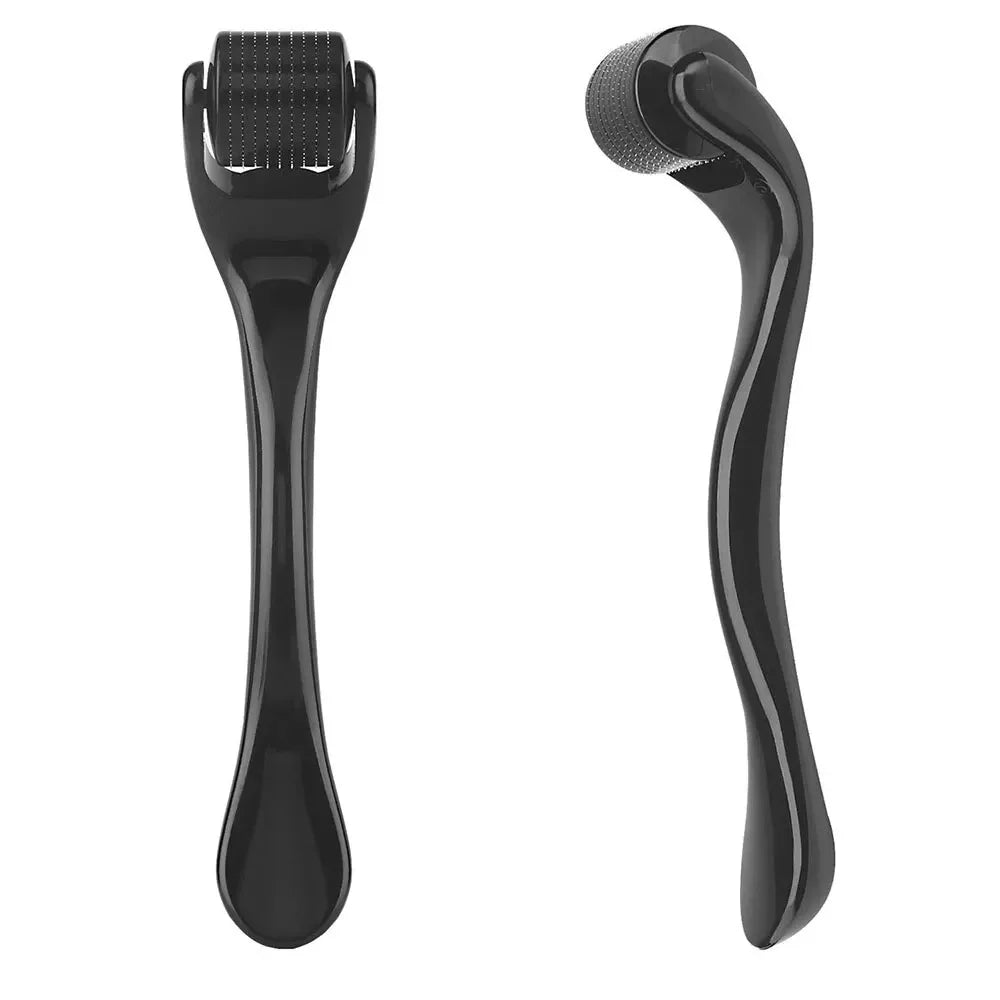 Derma Roller de Titânio 540 Microagulhas – Tratamento para Crescimento Capilar e Barba