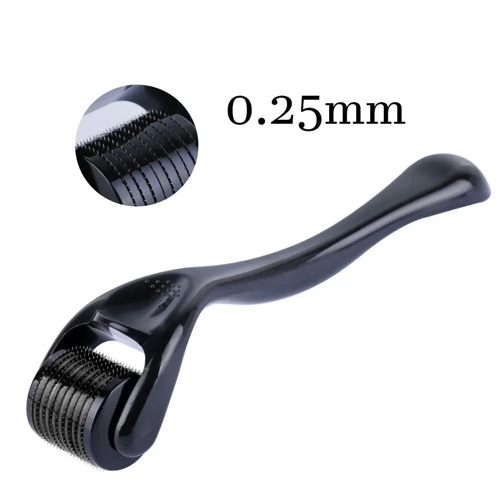 Derma Roller de Titânio 540 Microagulhas – Tratamento para Crescimento Capilar e Barba