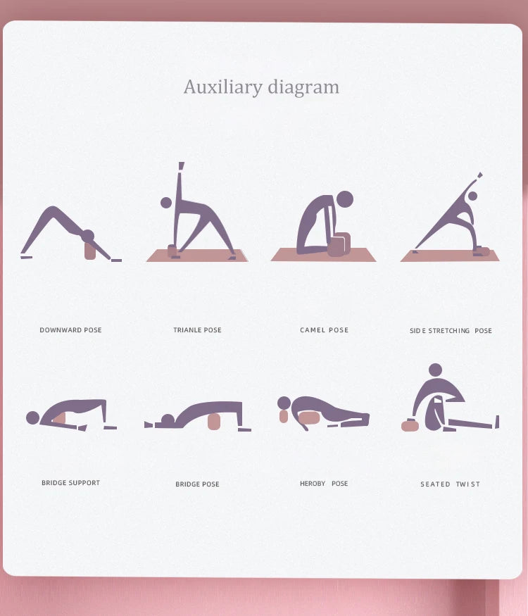 Bloco de Espuma de Yoga de Alta Densidade – Antiderrapante para Mais Estabilidade e Conforto