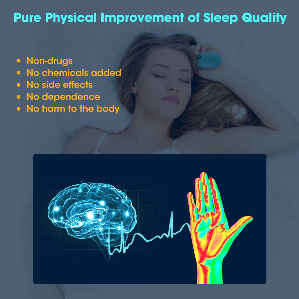đ´â¨ Dispositivo de AuxĂlio ao Sono PortĂĄtil â AlĂvio da InsĂ´nia, Ansiedade Noturna e Estresse | Terapia Natural com Microcorrente