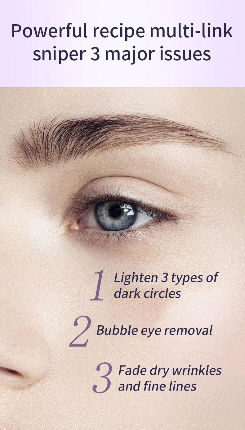 O'CHEAL Creme para Olhos com Massageador – Anti-Rugas, Anti-Olheiras e Anti-Bolsas, Hidratante com Ácido Hialurônico