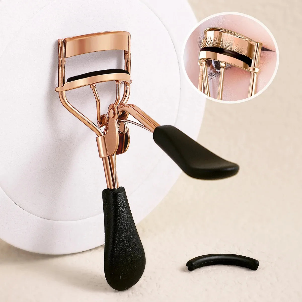 Modelador de cílios portátil com 15 almofadas de silicone e modelador de cílios em aço inoxidável, usado para extensão de cílios e ferramentas de ondulação