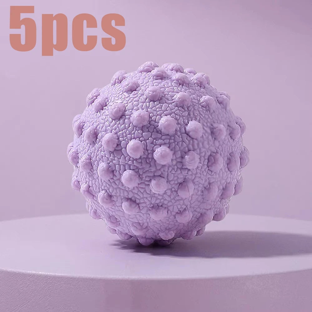 Bola de Massagem com Ponto Gatilho – Alívio Muscular para Costas, Pés, Cintura e Ombros | Bola de Fáscia em TPR para Yoga, Pilates e Relaxamento