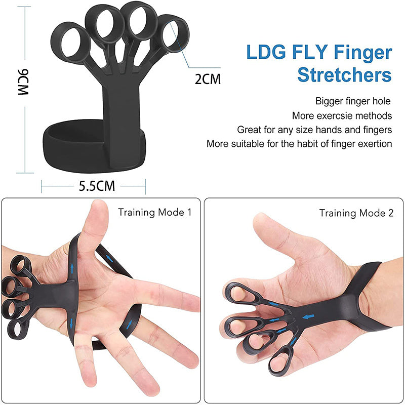 Dispositivo de silicone para exercícios de dedo, alongador para artrite, treinamento de fortalecimento e reabilitação para aliviar a dor