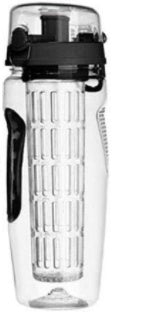 Garrafa de água com infusor de frutas de 32 onças, garrafa de água de frutas sem BPA, garrafa de plástico esportivo com infusor de frutas, coqueteleira e garrafa de água para beber