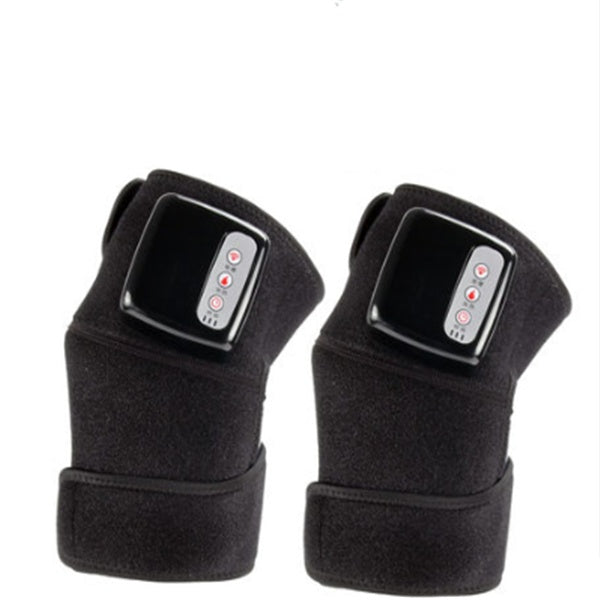 Massageador elétrico de joelho com aquecimento infravermelho, envoltório para cotovelo, suporte para articulação, terapia de vibração, máquina de fisioterapia, alívio da dor
