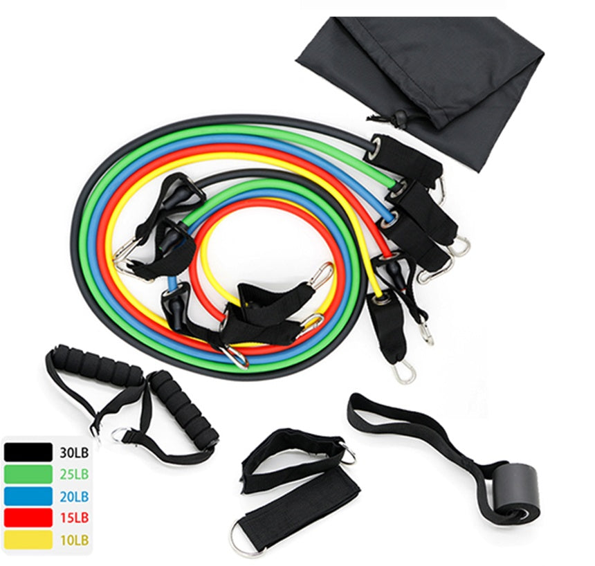 Faixas de resistência de látex para exercícios de ioga, crossfit, fitness