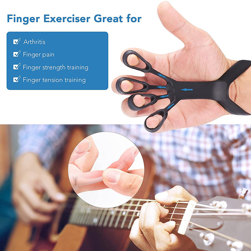 Dispositivo de silicone para exercícios de dedo, alongador para artrite, treinamento de fortalecimento e reabilitação para aliviar a dor