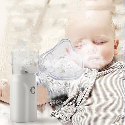 Nebulizador portátil ultrassônico silencioso com botão LED para crianças