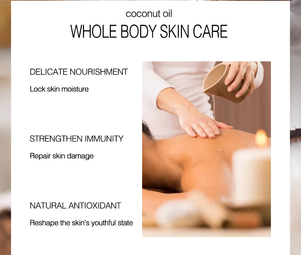 Óleo Essencial para Massagem Corporal e Cuidados com a Pele de Coco