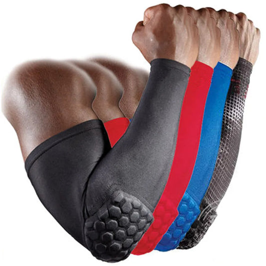 1pc braço manga braçadeira cotovelo suporte basquete braço manga respirável futebol segurança esporte cotovelo almofada cinta protetor