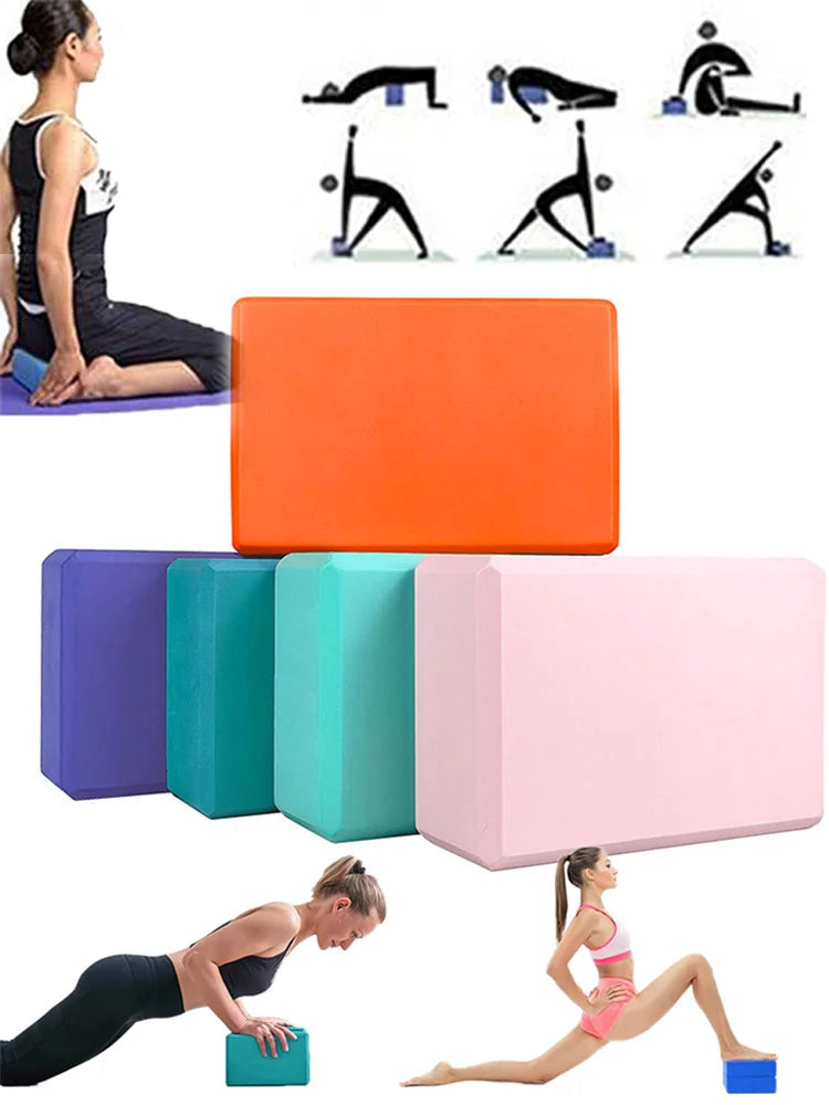 Bloco de Espuma de Yoga de Alta Densidade – Antiderrapante para Mais Estabilidade e Conforto