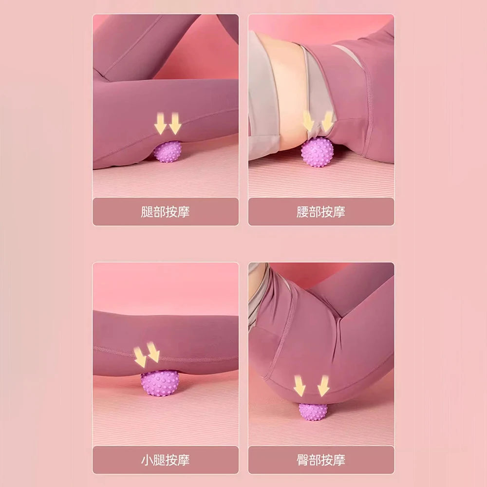 Bola de Massagem com Ponto Gatilho – Alívio Muscular para Costas, Pés, Cintura e Ombros | Bola de Fáscia em TPR para Yoga, Pilates e Relaxamento
