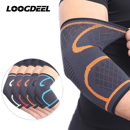 Aolikes 1 pçs suporte de cotovelo elástico ginásio esporte cotovelo almofada protetora absorver suor esporte basquete braço manga cotovelo cinta