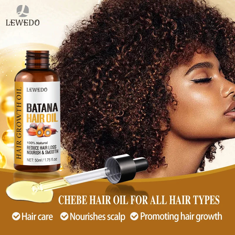 Lewedo Naturals Óleo de Batana Puro – Crescimento Rápido e Cuidado Saudável para Cabelos Masculinos e Femininos
