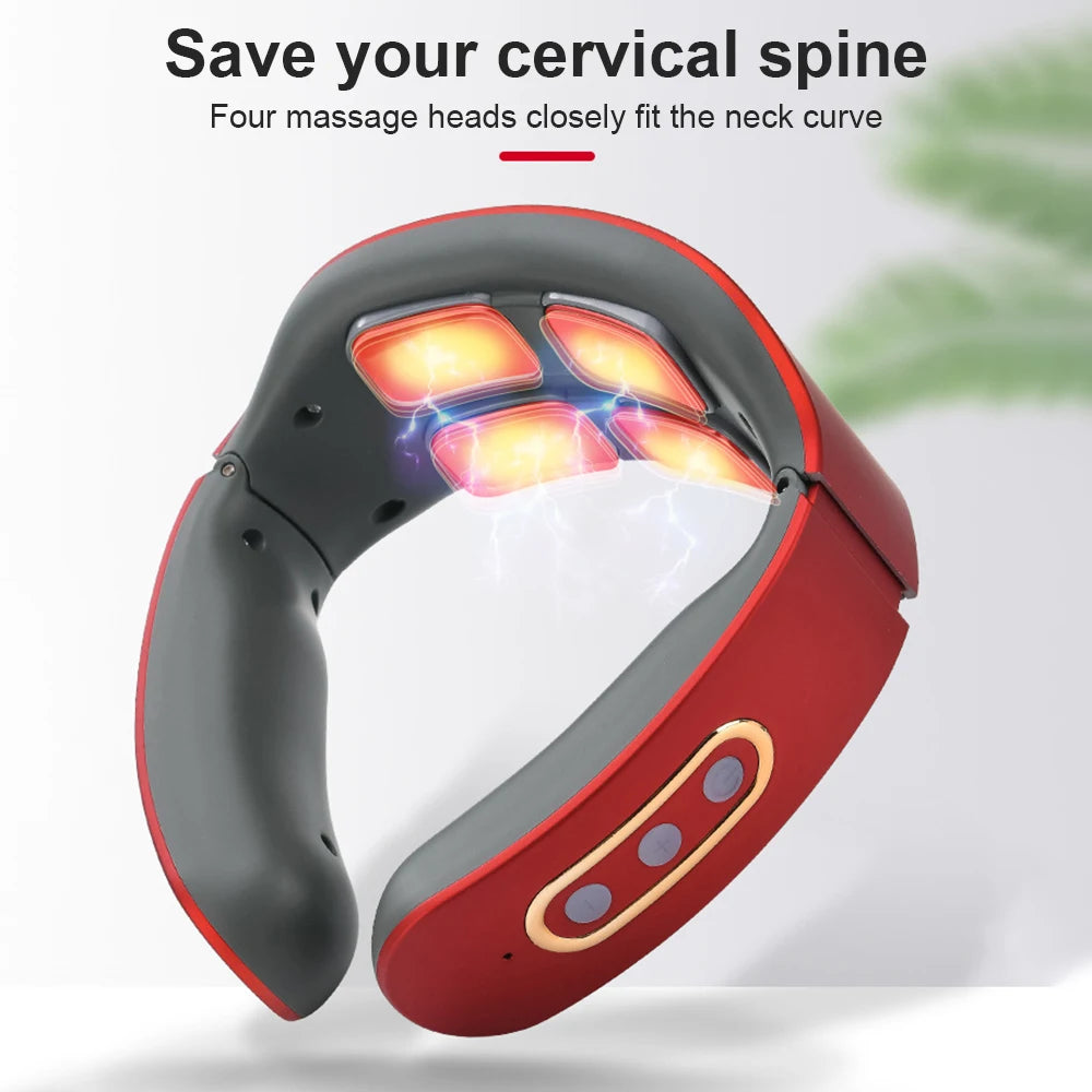 Massageador Elétrico para Pulso, Pescoço e Ombro – Alívio de Dores e Relaxamento