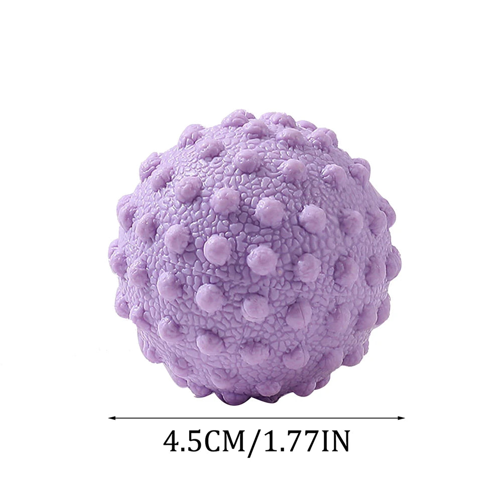 Bola de Massagem com Ponto Gatilho – Alívio Muscular para Costas, Pés, Cintura e Ombros | Bola de Fáscia em TPR para Yoga, Pilates e Relaxamento