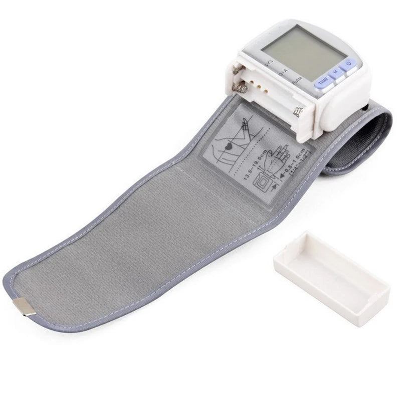 Monitor de Pressão Arterial de Pulso Digital – Medidor com Tela LCD, Frequência Cardíaca e Pulso | Portátil e Fácil de Usar