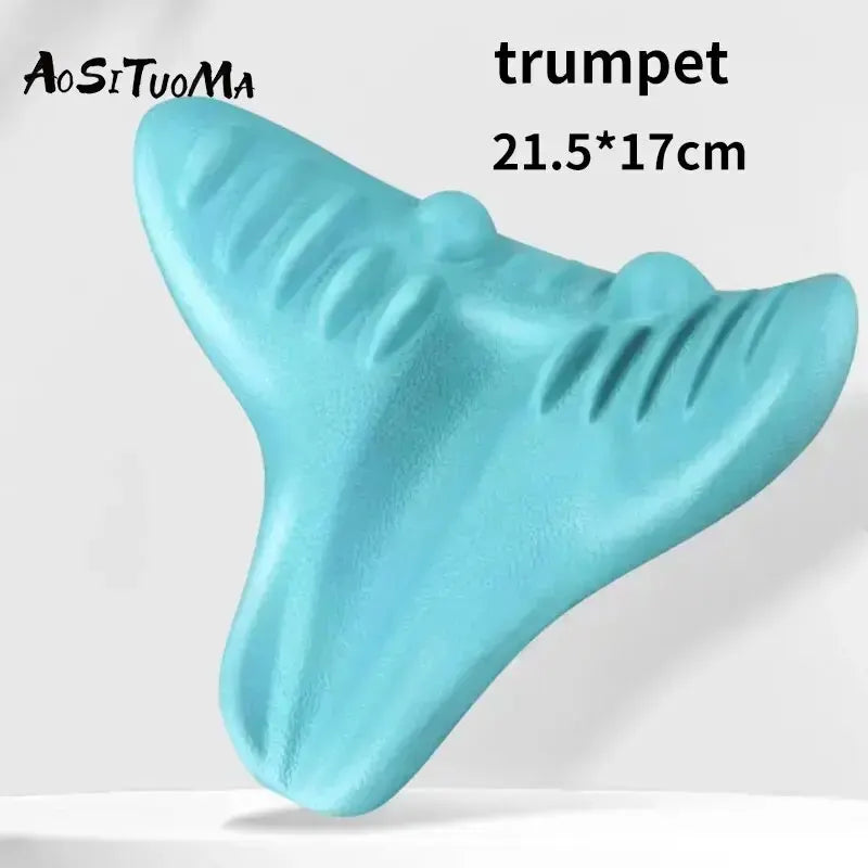 Travesseiro de Tração Cervical – Relaxador Muscular e Massageador para Pescoço, Ombro e Coluna