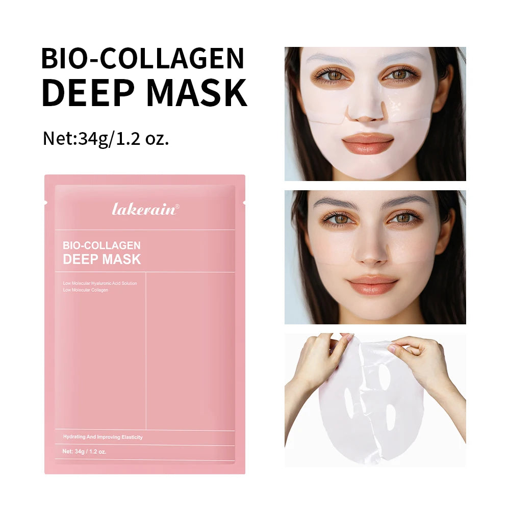 Máscara Facial de Hidrogel Bio-Colágeno – Renovação Profunda e Hidratação Intensa Durante a Noite