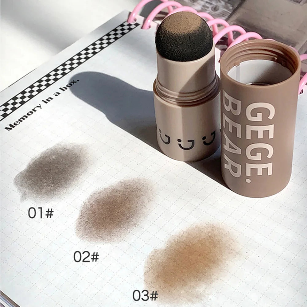 Sombra de Cabelo em Pó Gege Bear – Impermeável, Efeito Natural e Cobertura Instantânea para Falhas e Linha do Cabelo