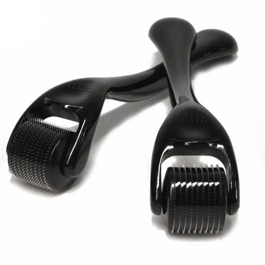 Derma Roller de Titânio 540 Microagulhas – Tratamento para Crescimento Capilar e Barba
