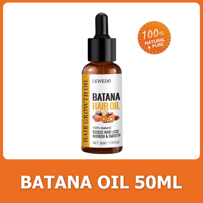 Lewedo Naturals Óleo de Batana Puro – Crescimento Rápido e Cuidado Saudável para Cabelos Masculinos e Femininos
