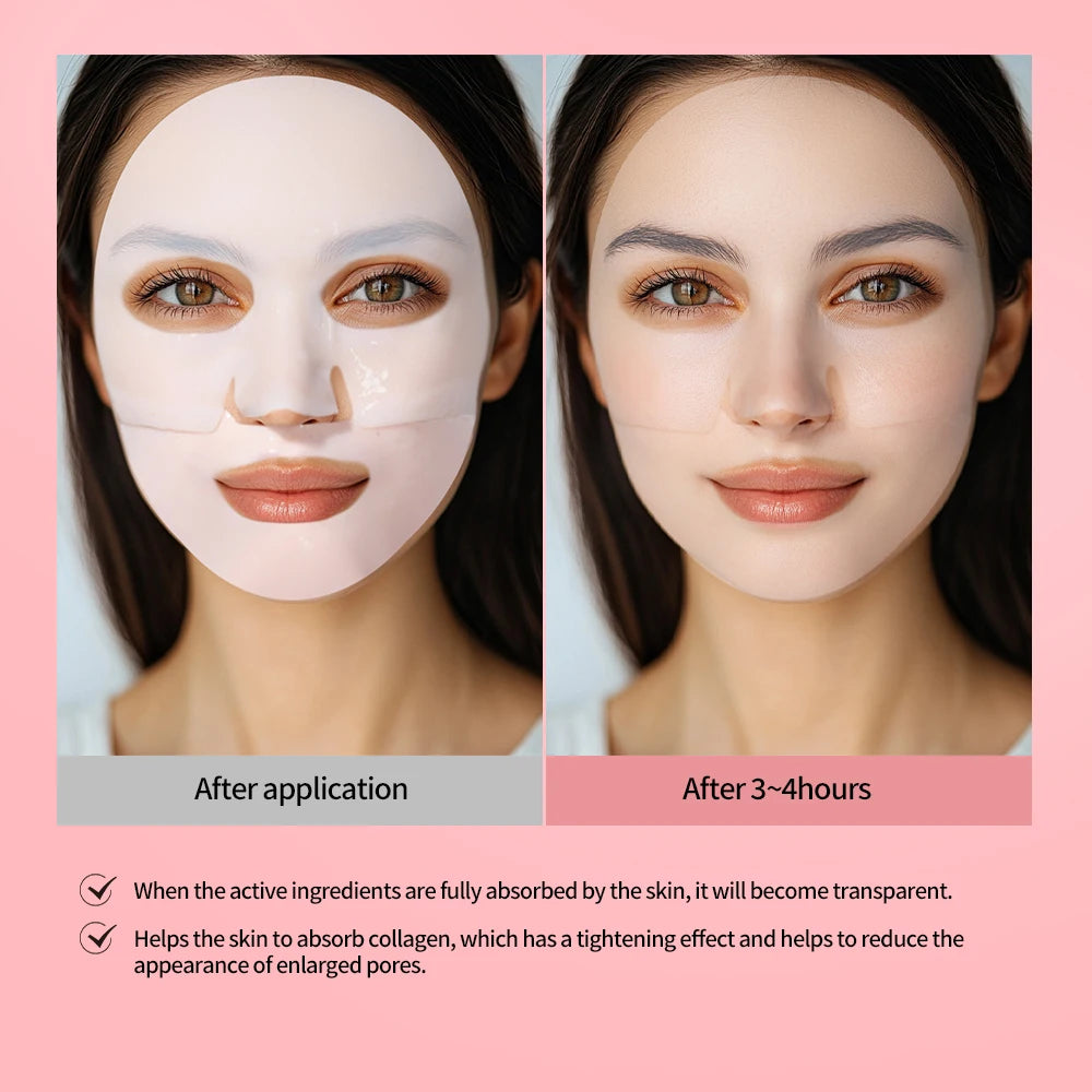 Máscara Facial de Hidrogel Bio-Colágeno – Renovação Profunda e Hidratação Intensa Durante a Noite
