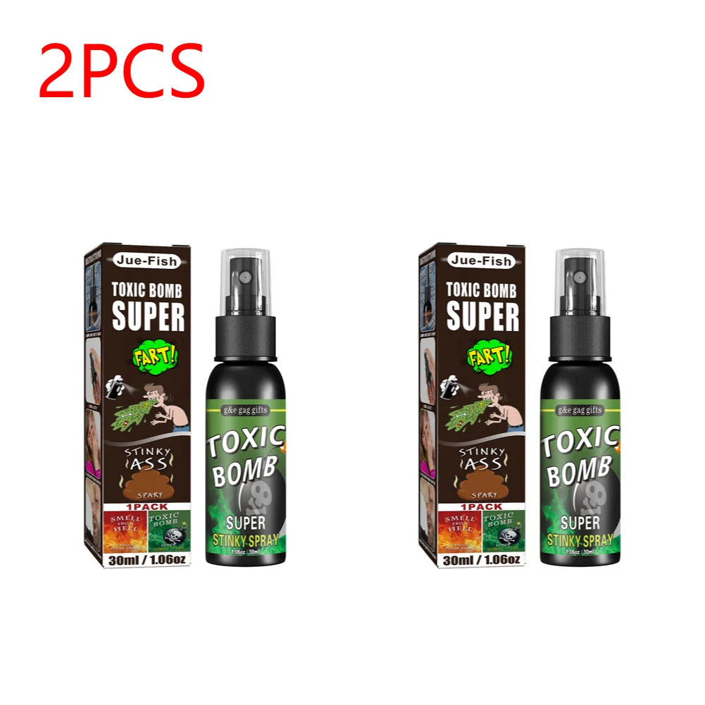 Plastic Gag Spray Can para adultos e crianças, não tóxico, brinquedos engraçados, fedido, brincadeira, festa de Halloween, 30ml