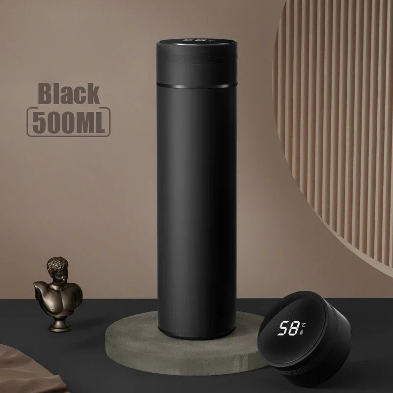 🧊 Garrafa Térmica Inteligente 500ml com Display de Temperatura | Aço Inoxidável 304 | Copo Isolado a Vácuo para Café, Chá e Viagem – Presente Ideal para o Dia dos Pais