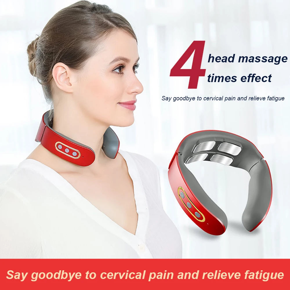 Massageador Elétrico para Pulso, Pescoço e Ombro – Alívio de Dores e Relaxamento