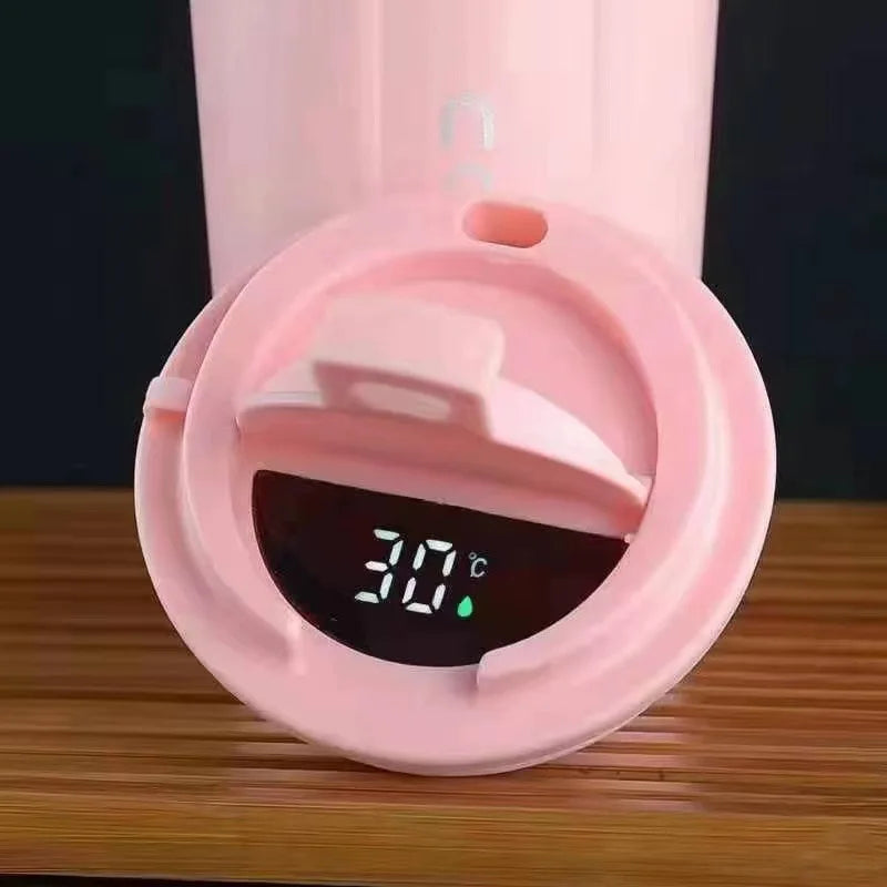 ☕ Caneca Térmica de Café em Aço Inoxidável – 380ml ou 510ml | Copo com Display Digital de Temperatura | Garrafa Térmica Isolada para Bebidas Quentes e Frias
