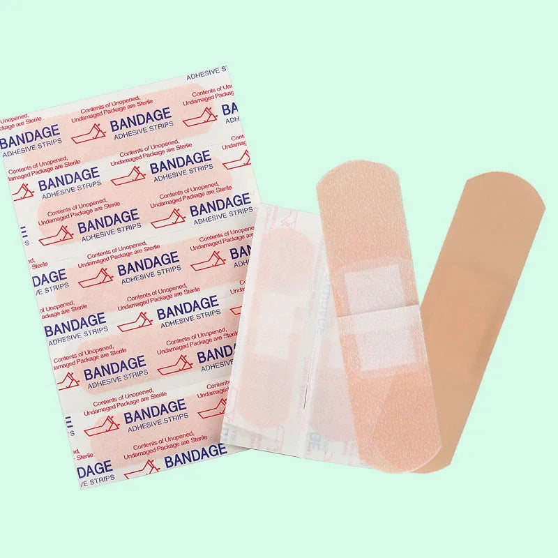 Band-Aid Impermeável e Respirável – Curativo Adesivo Almofadado para Hemostasia, Primeiros Socorros e Proteção de Feridas