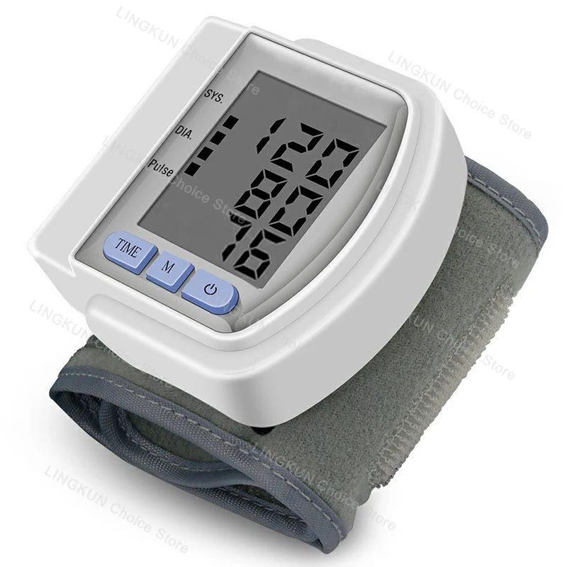Monitor de Pressão Arterial de Pulso Digital – Medidor com Tela LCD, Frequência Cardíaca e Pulso | Portátil e Fácil de Usar