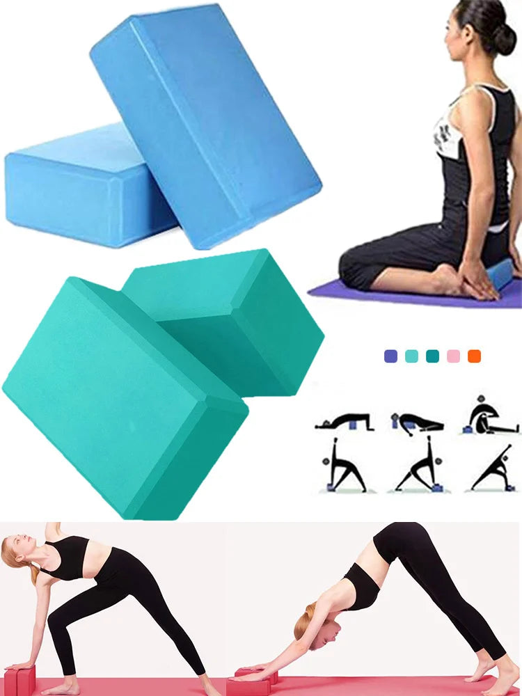 Bloco de Espuma de Yoga de Alta Densidade – Antiderrapante para Mais Estabilidade e Conforto