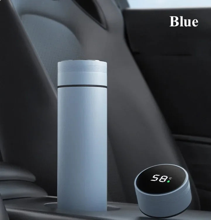 🧊 Garrafa Térmica Inteligente 500ml com Display de Temperatura | Aço Inoxidável 304 | Copo Isolado a Vácuo para Café, Chá e Viagem – Presente Ideal para o Dia dos Pais