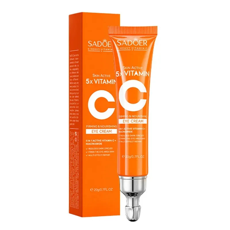 SADOER Creme para Olhos Vitamina C – Antiolheiras e Refirmante