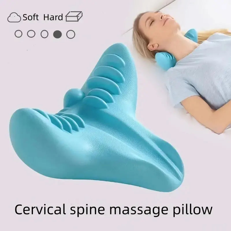 Travesseiro de Tração Cervical – Relaxador Muscular e Massageador para Pescoço, Ombro e Coluna