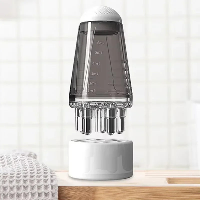 Aplicador de couro cabeludo, solução para recrescimento e estilo de cabelo, pente guia, cabeça hexagonal, bola de rolo de óleo, pente de massagem, ferramentas de relaxamento