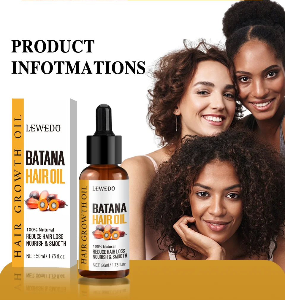 Lewedo Naturals Óleo de Batana Puro – Crescimento Rápido e Cuidado Saudável para Cabelos Masculinos e Femininos