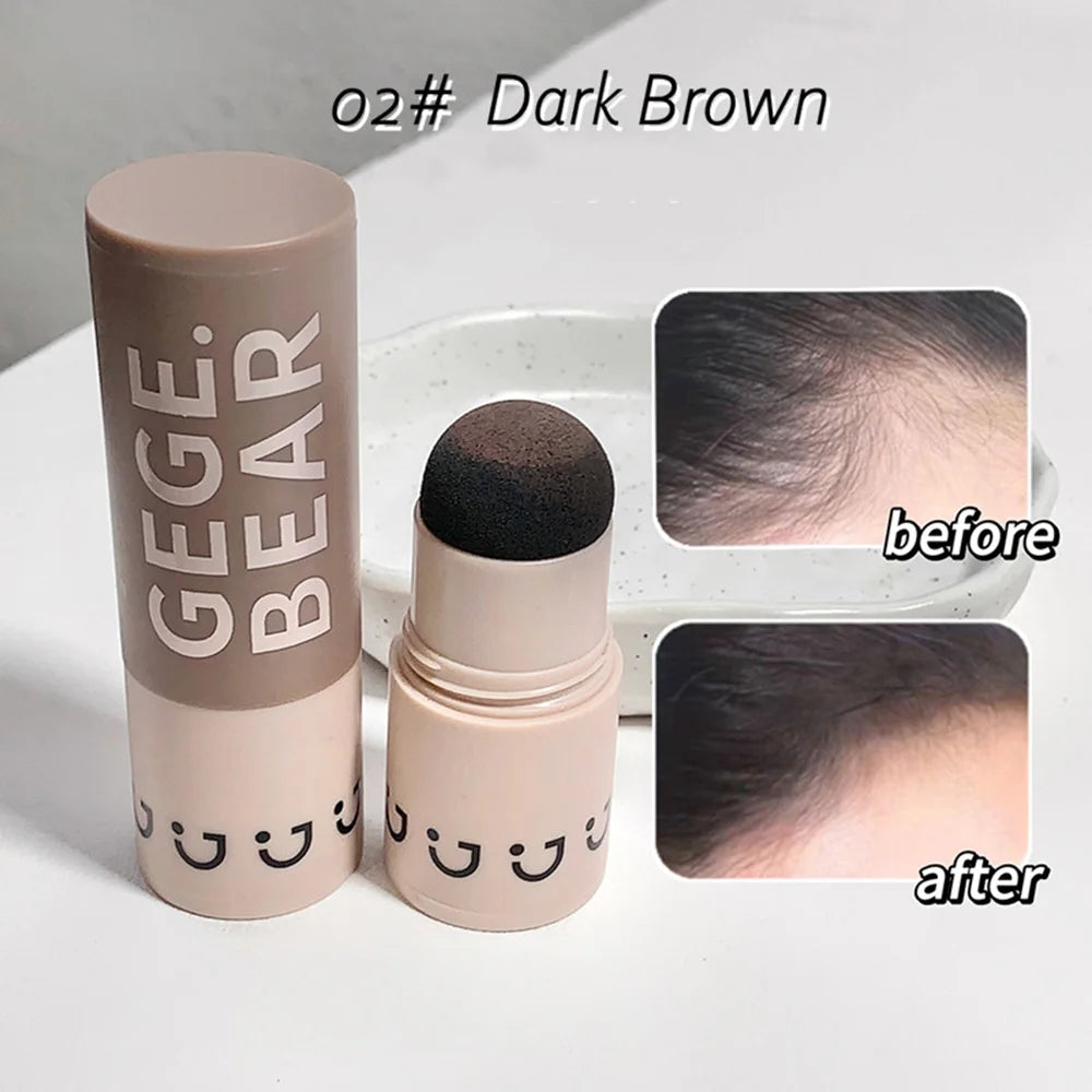 Sombra de Cabelo em Pó Gege Bear – Impermeável, Efeito Natural e Cobertura Instantânea para Falhas e Linha do Cabelo