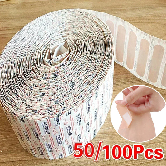 Band-Aid Impermeável e Respirável – Curativo Adesivo Almofadado para Hemostasia, Primeiros Socorros e Proteção de Feridas