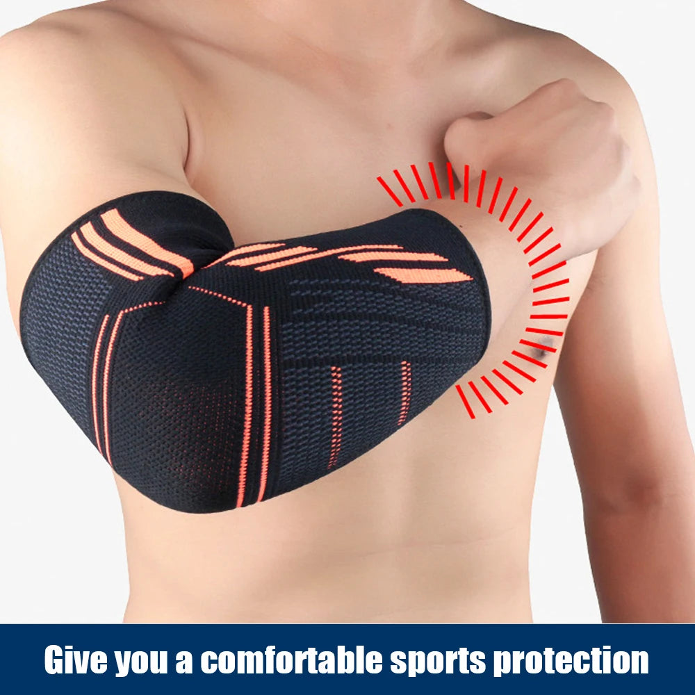 Cotoveleira Esportiva Elástica (Suporte de Cotovelo) – Proteção para Treinos e Esportes